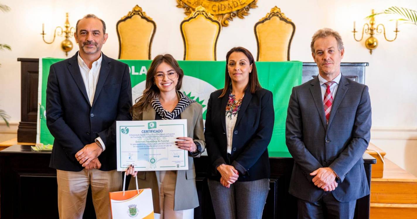 Externato Adventista Do Funchal Recebeu O Seu Galard O Eco Escolas