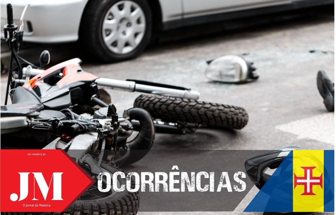 Jovem motociclista ferido em despiste em Santo Amaro