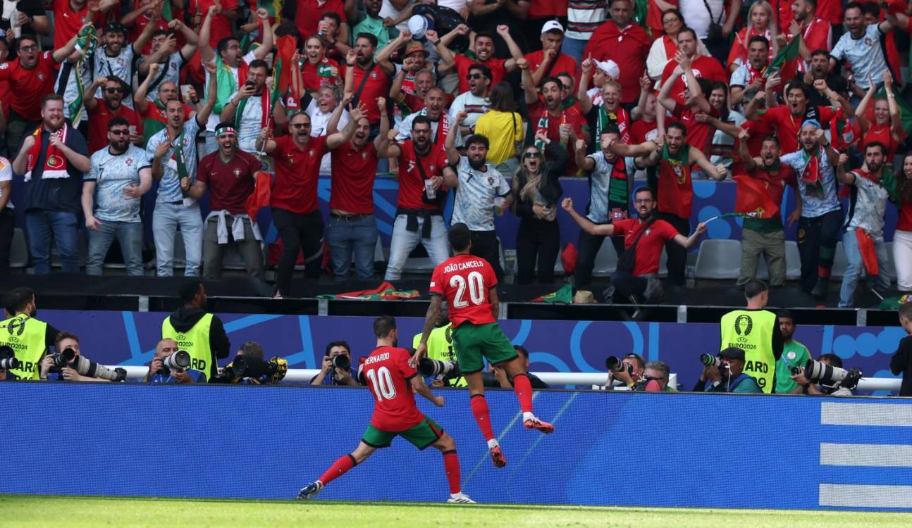 Euro2024: Portugal vence Turquia ao intervalo e com margem confortável