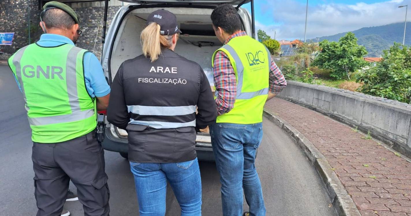 ARAE E GNR apreendem produtos alimentícios em Machico