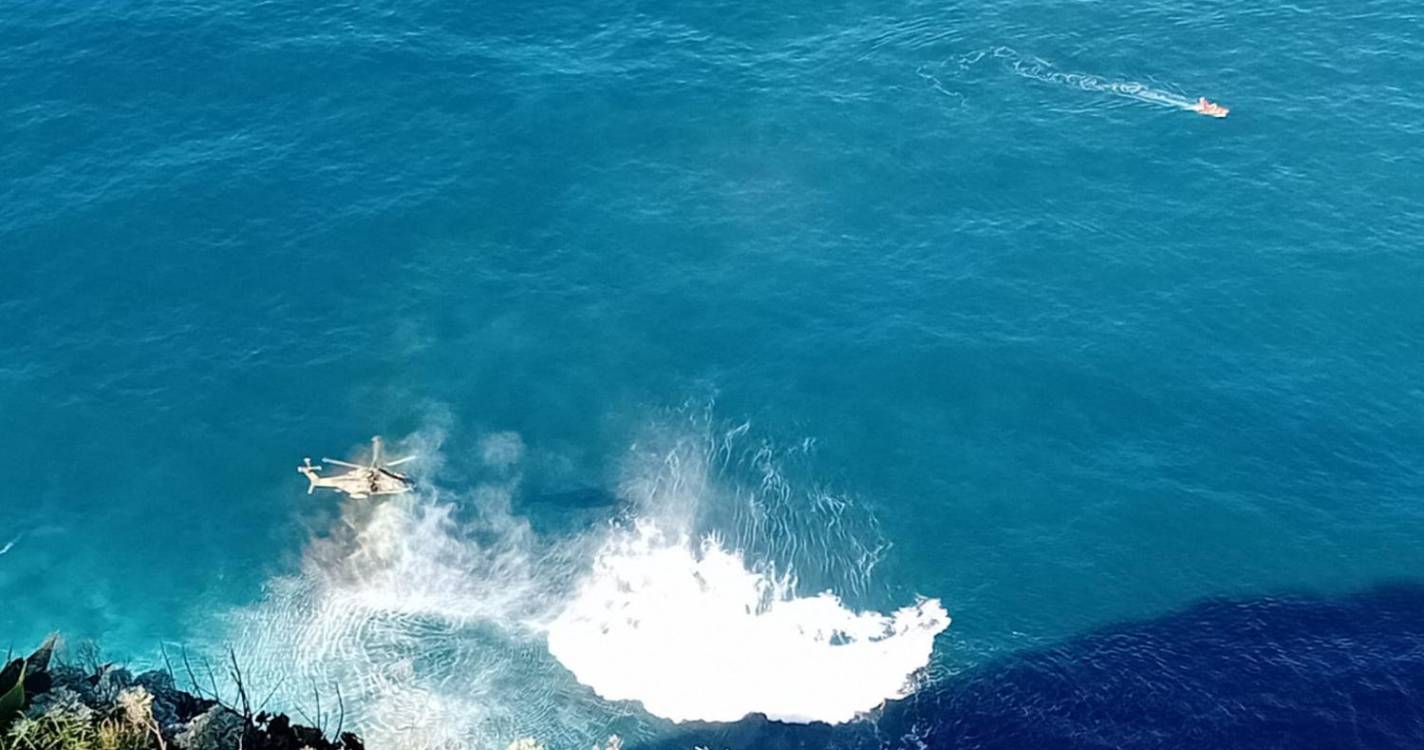 Assista ao vídeo do resgate a alemão na Ponta do Pargo