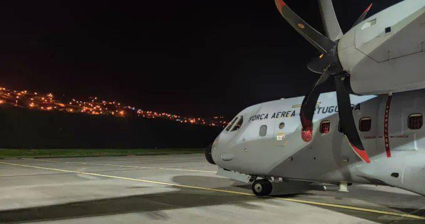 Doente transportado pela Força Aérea entre o Porto Santo e a Madeira