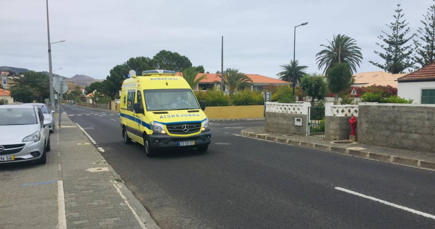 Motociclista sofreu acidente grave no Porto Santo