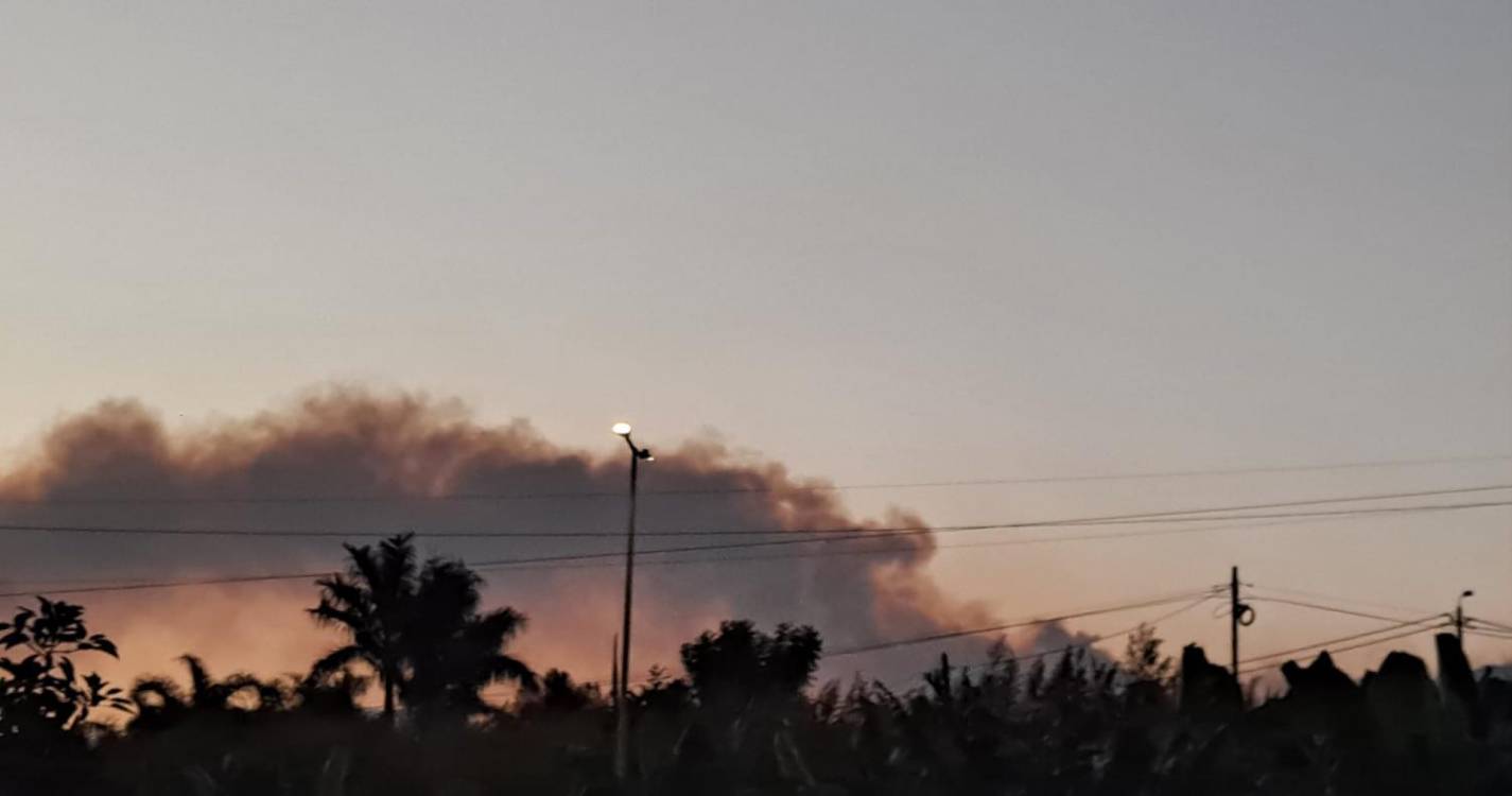 Incêndio já é visto do Funchal (com fotos)