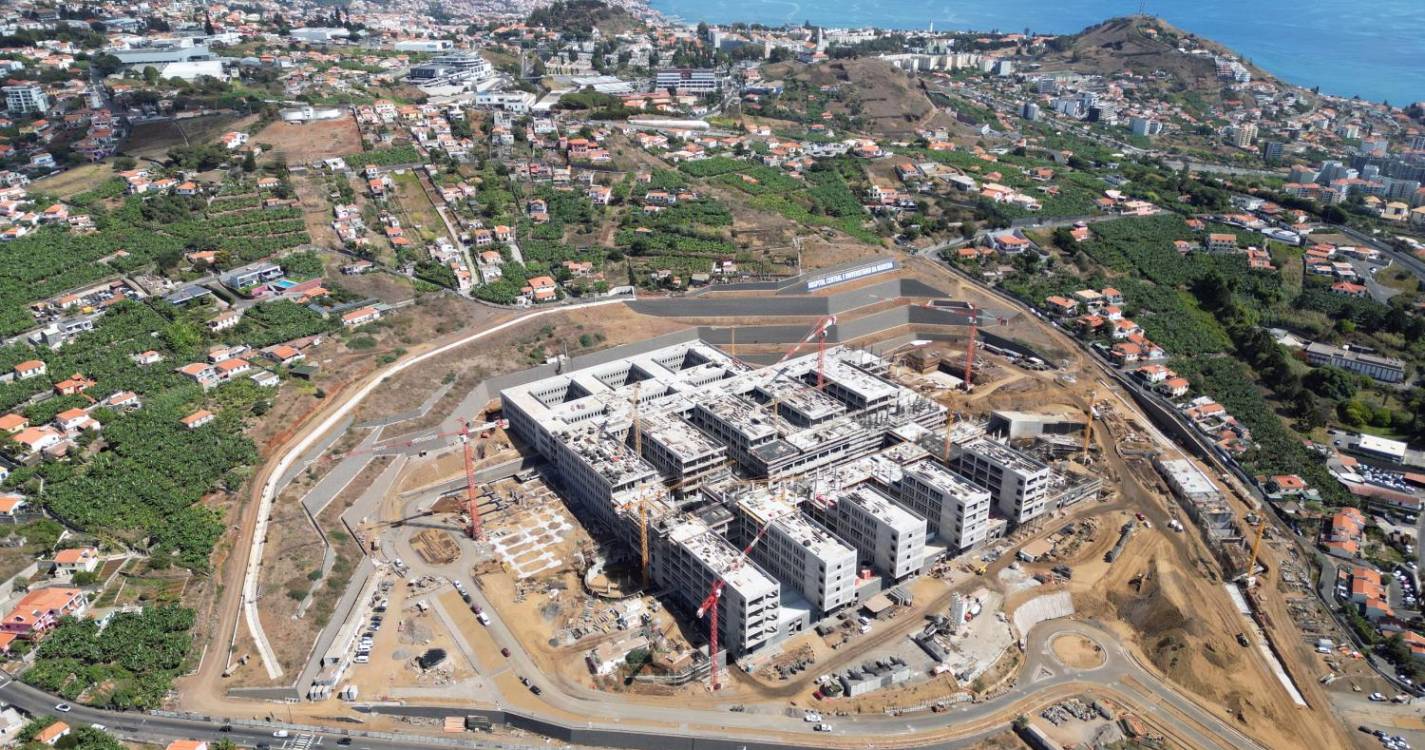 Segunda fase da obra do Hospital Central e Universitário da Madeira segue “a bom ritmo”. Albuquerque visita os trabalhos amanhã