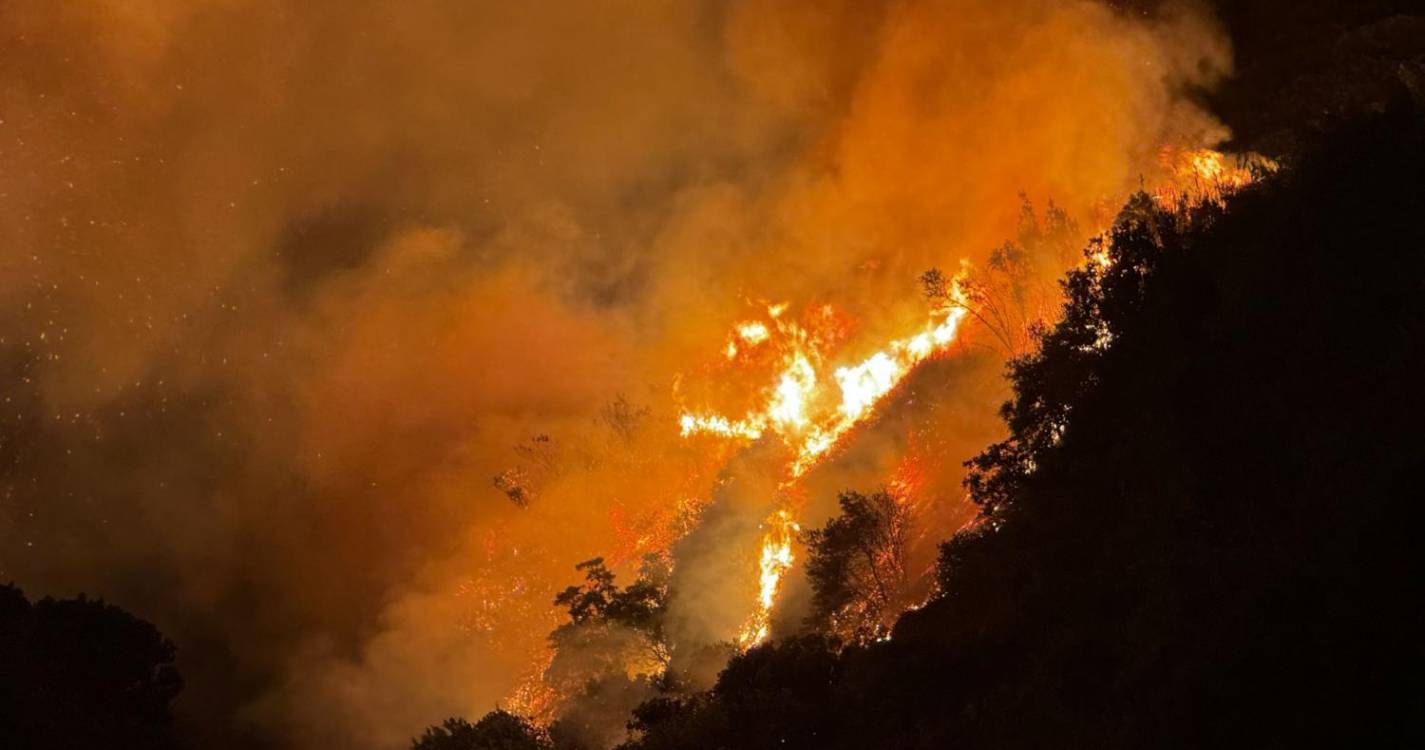 Vento e reacendimentos voltam a preocupar entre a Meia Légua e a Serra de Água (com vídeos)