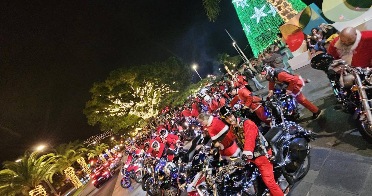 Grupo Motards Unidos espalham espírito natalício no Funchal e Câmara de Lobos (com fotos e vídeo)