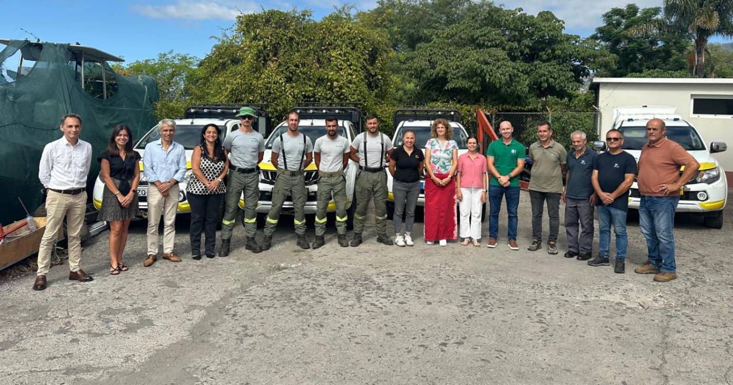 Rafaela Fernandes e Manuel Filipe foram agradecer trabalho dos operacionais nos incêndios