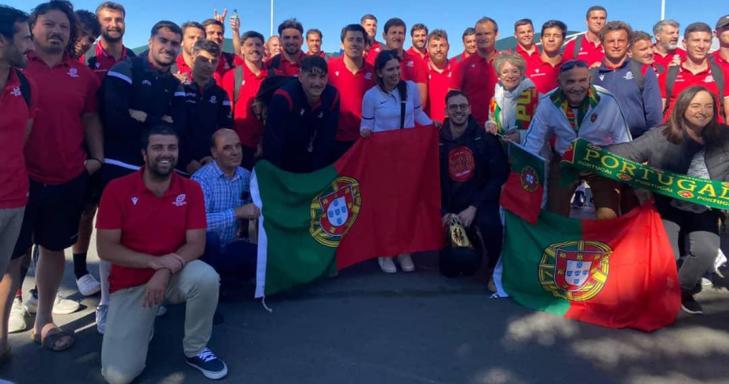 Emigrantes portugueses receberam Seleção de Râguebi na chegada à Namíbia (com fotos)