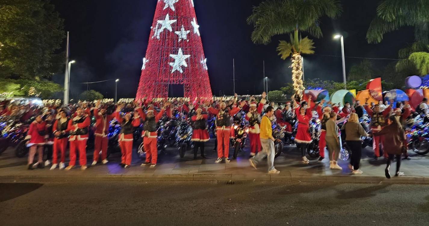 Grupo Motards Unidos espalham espírito natalício no Funchal e Câmara de Lobos (com fotos e vídeo)