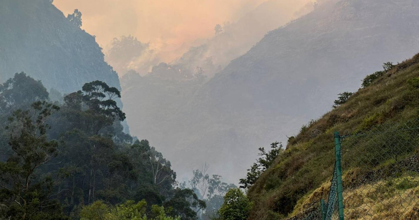 Estrada da Encumeada fechada pela PSP; chamas não param de ganhar terreno nas serras da Serra de Água