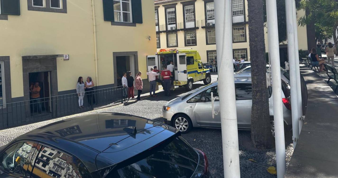 Homem assistido na Câmara Municipal do Funchal