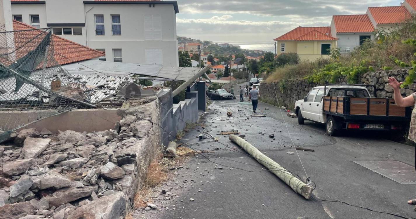 Despiste aparatoso no Caniço deixa mulher ferida (com fotos)