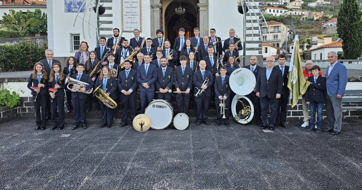 Banda Filarmónica do Faial em concerto na Escola Agrícola da Madeira