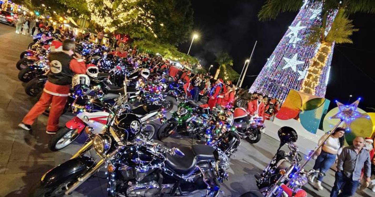 Grupo Motards Unidos espalham espírito natalício no Funchal e Câmara de Lobos (com fotos e vídeo)