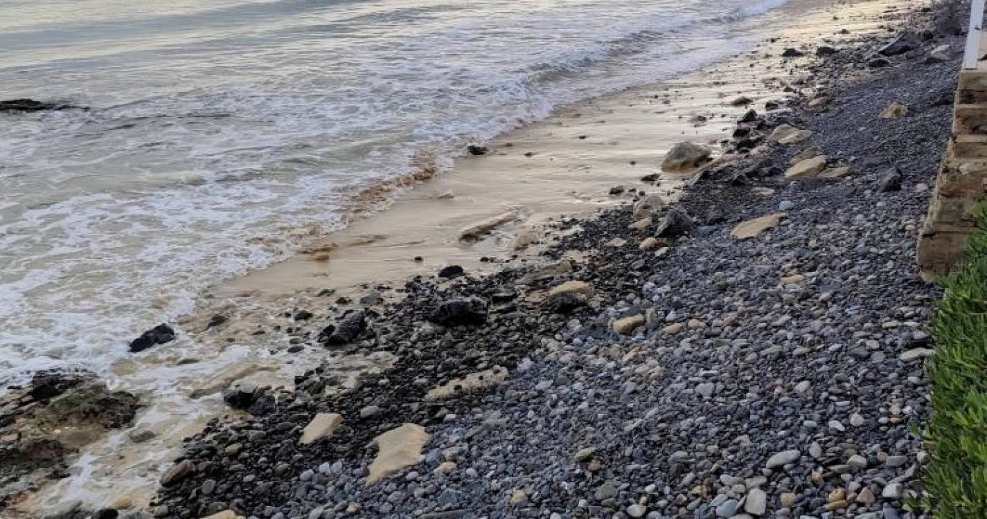 Porto Santo: Depressão ‘Irene’ fez desaparecer extensa faixa do areal (com fotos)