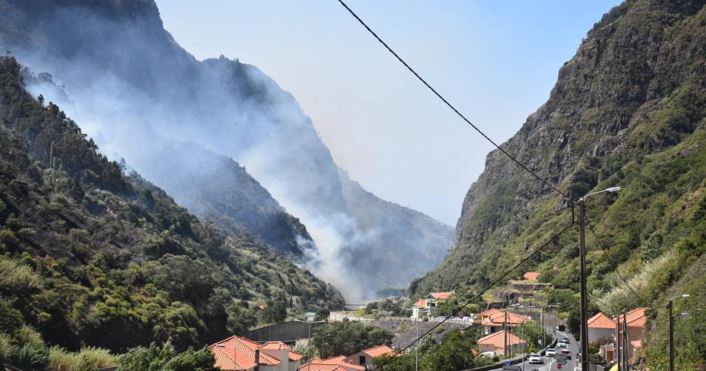 Fogo extinto na Serra de Água