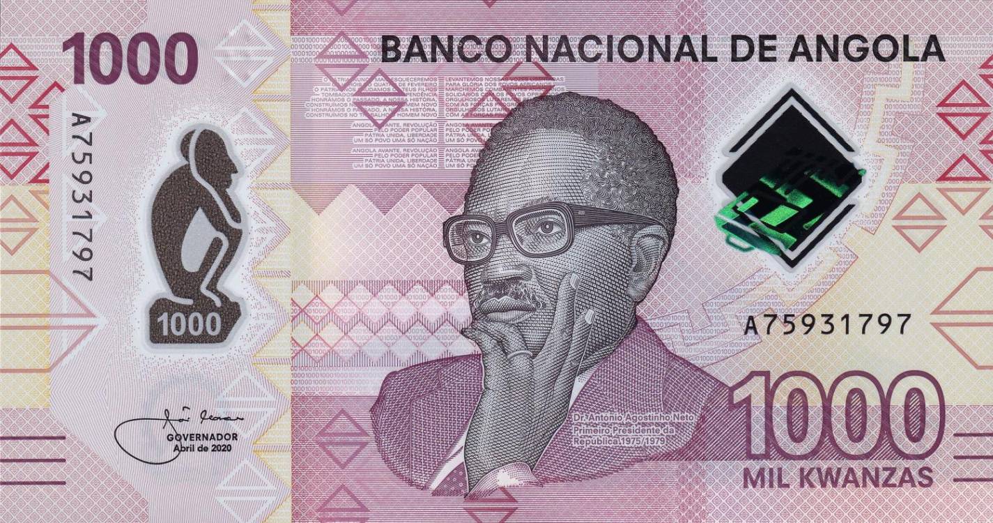 Kwanza cai para 939,24 por dólar, o pior valor desde 1999