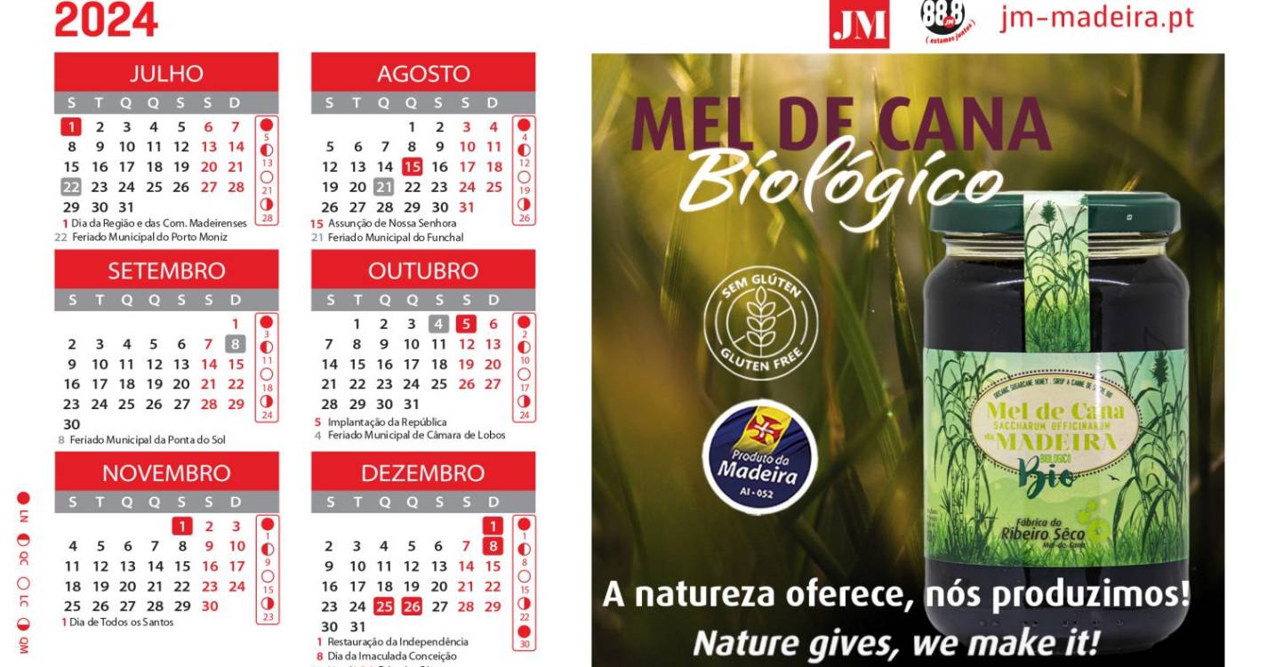 JM de hoje disponibiliza calendário de 2024