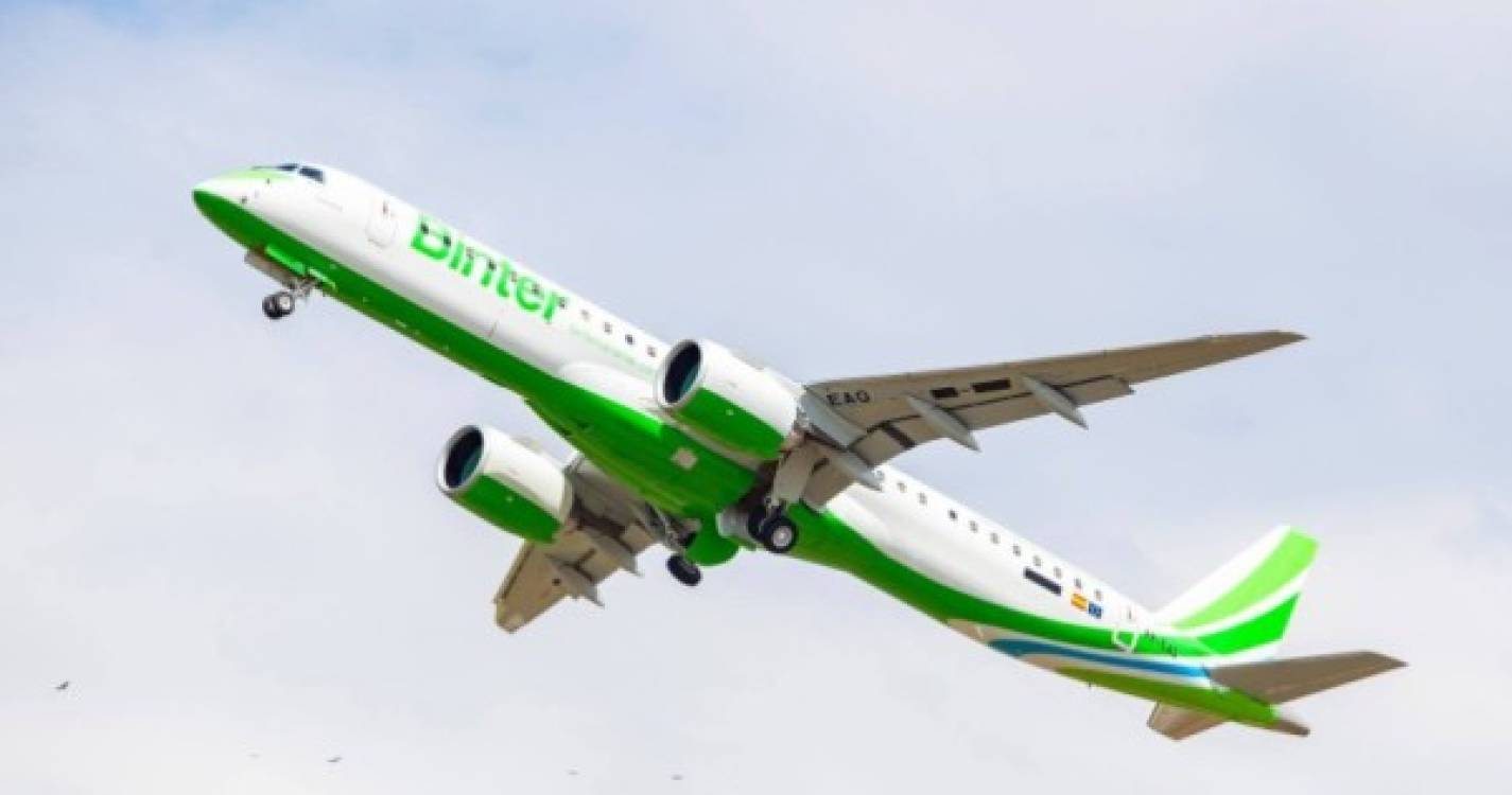 Binter encomenda seis novos E195-E2 à Embraer que começam a chegar em agosto de 2024