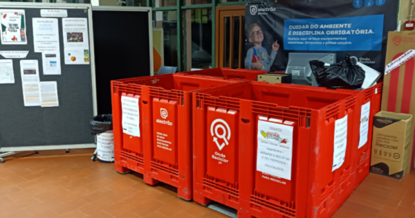 Escolas da Madeira recebem pilhas e equipamentos eléctricos usados para ganhar cheques-prenda