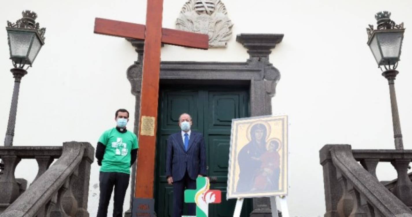 Ireneu Barreto recebeu visita da Cruz da Jornada Mundial da Juventude e da imagem ícone de Nossa Senhora