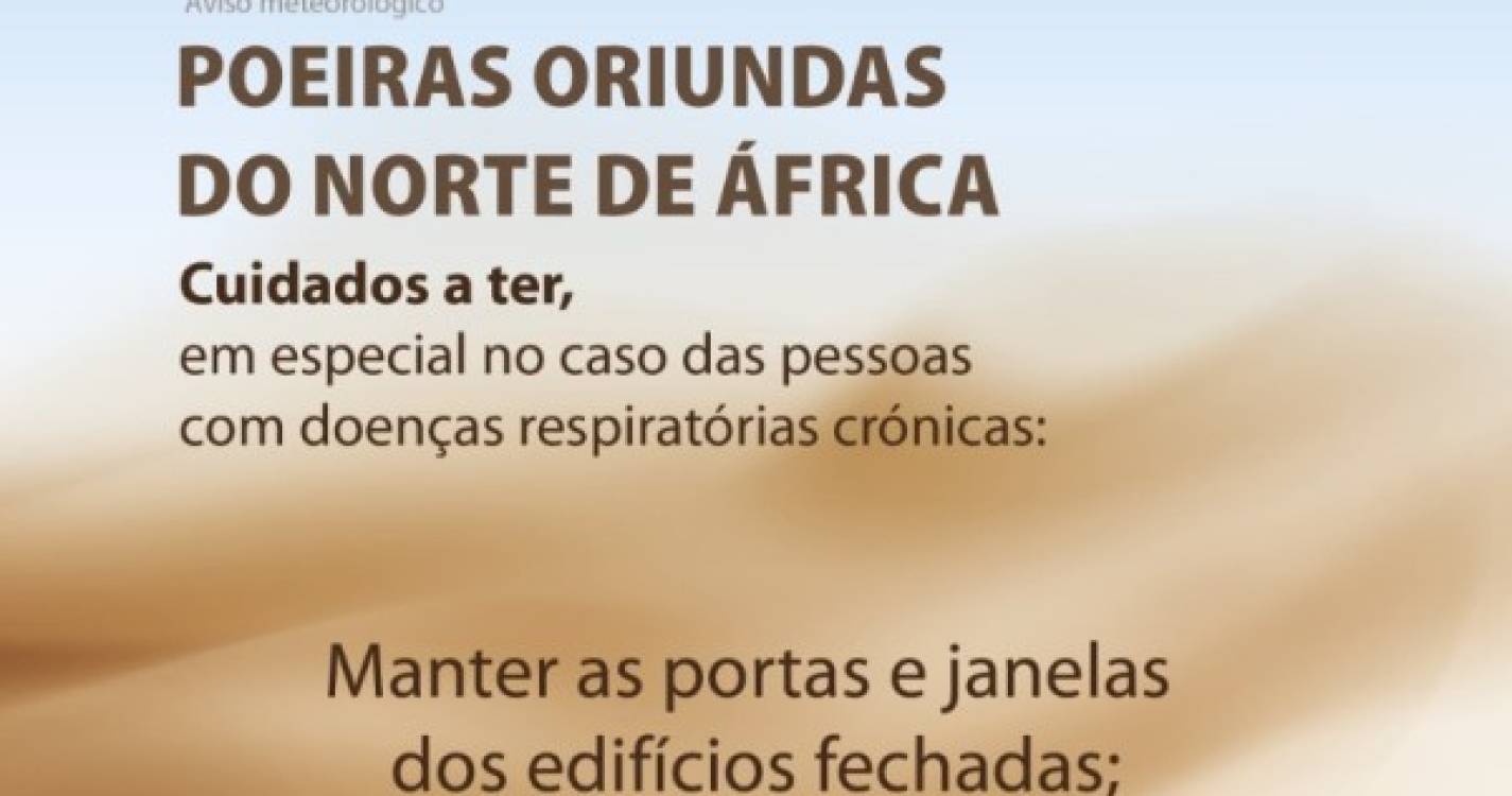 Madeira atingida por poeiras do norte de África