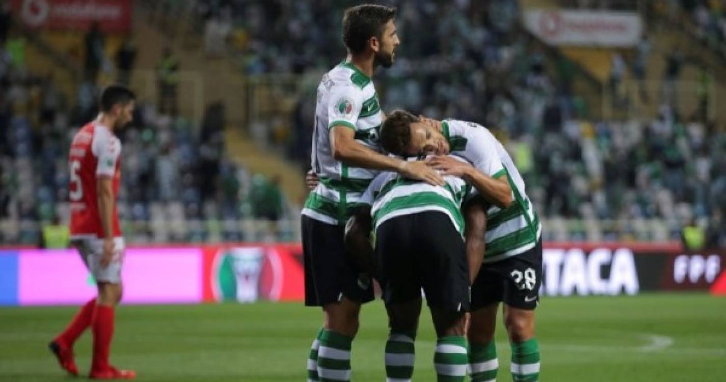 Sporting vence Braga ao intervalo para a Supertaça