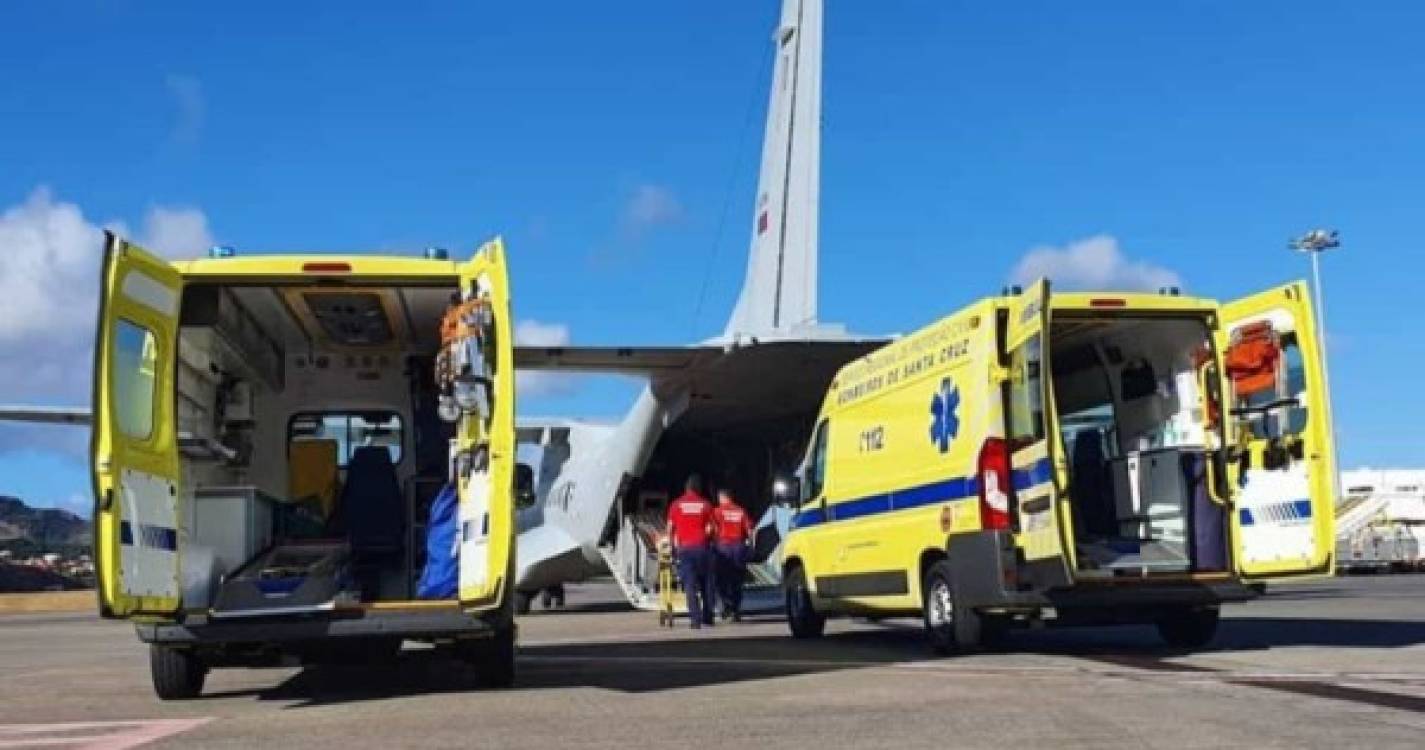 Força Aérea transportou 153 doentes da Madeira para o continente em 2020