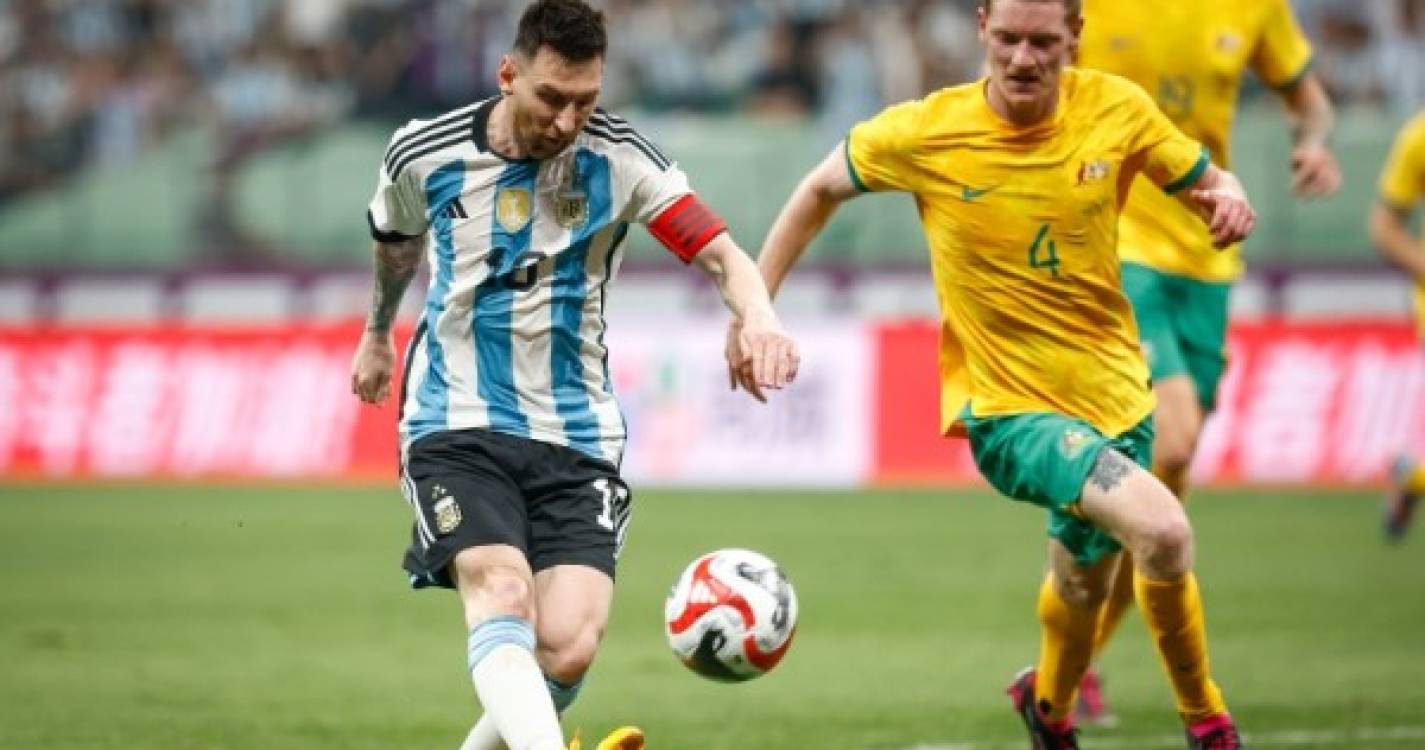 Argentina bate Austrália com 'selo' Messi no primeiro jogo da digressão à Ásia