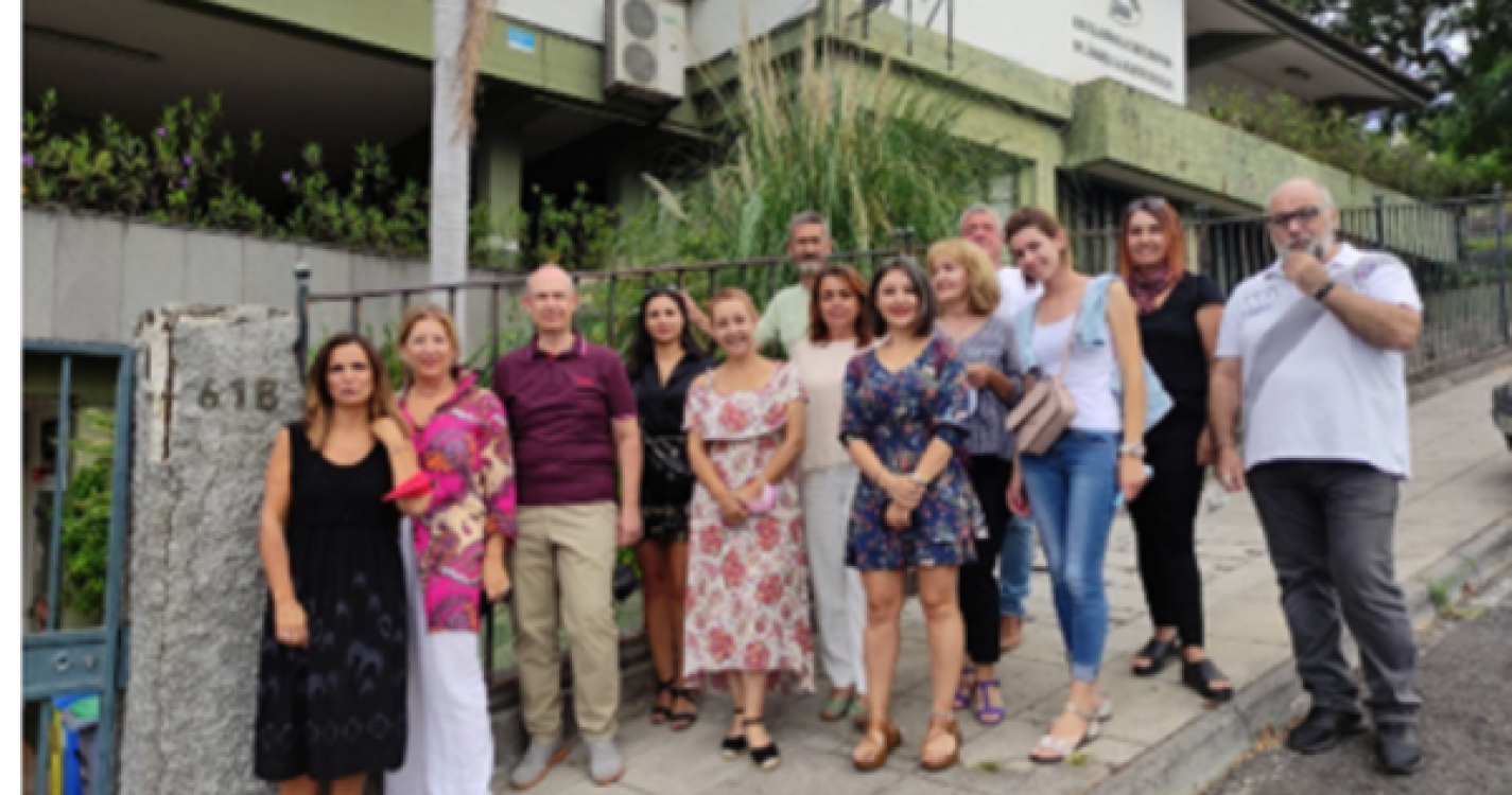 Escola Dr. Ângelo Augusto da Silva recebeu última reunião do projeto Erasmus+ KA202