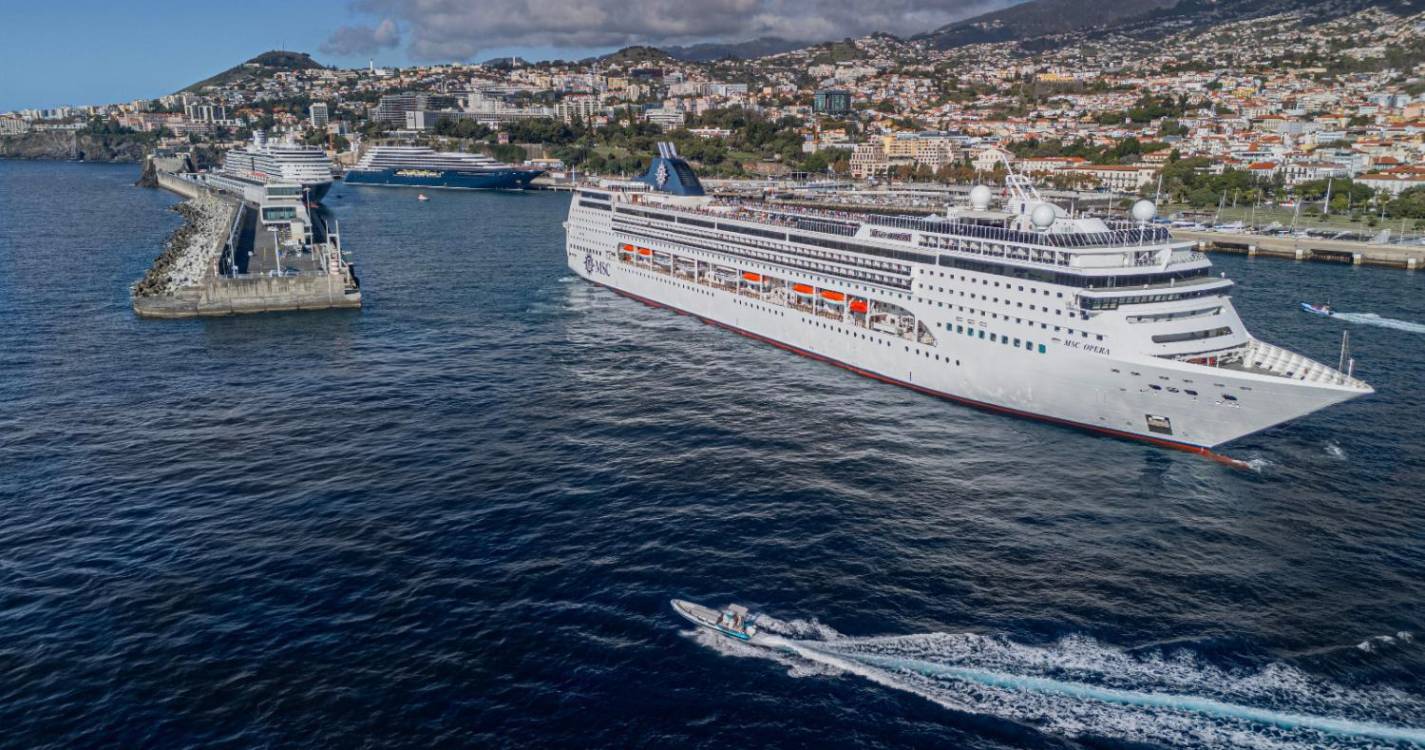 Terminal de Cruzeiros do Funchal movimenta hoje mais de 6.500 pessoas