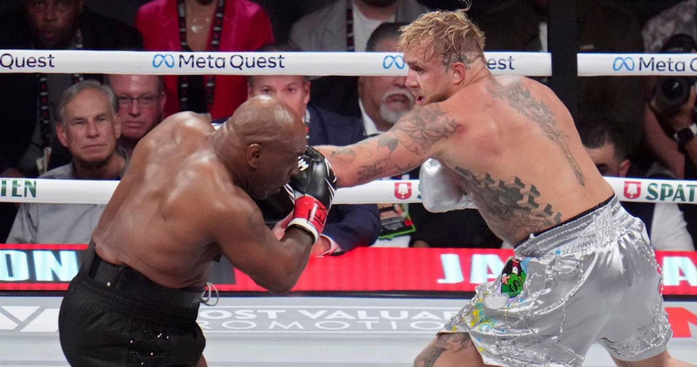 Mike Tyson derrotado pelo youtuber Jake Paul