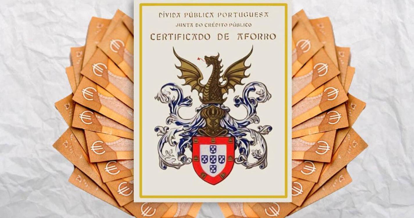 Governo duplica limite de subscrição dos certificados de aforro para 100 mil euros