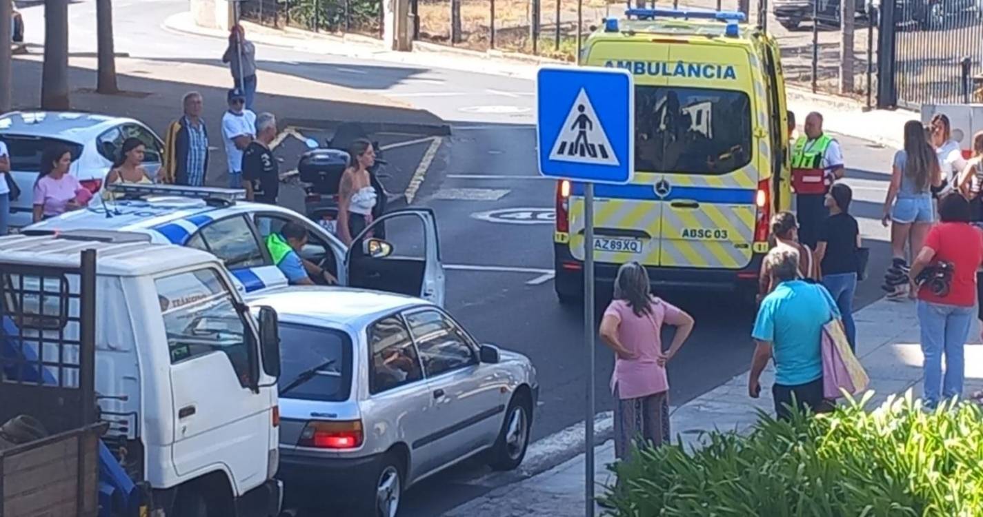 Mulher ferida após atropelamento em Santa Quitéria (com fotos)