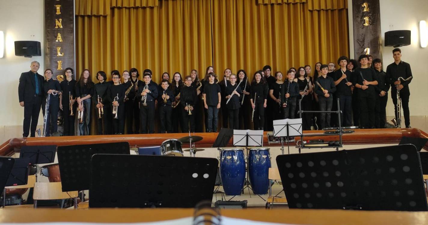 Orquestra de Sopros do Conservatório dá concerto no Estreito de Câmara de Lobos