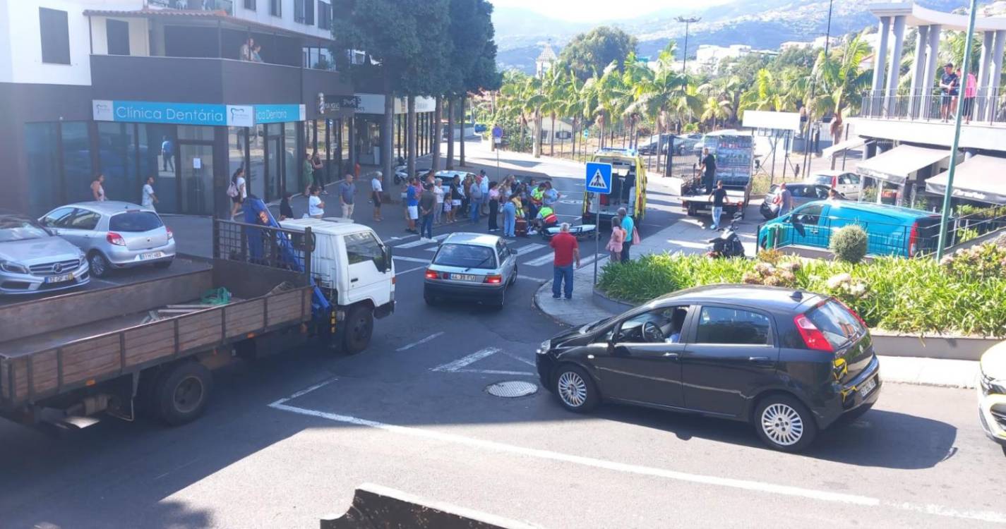 Mulher ferida após atropelamento em Santa Quitéria (com fotos)