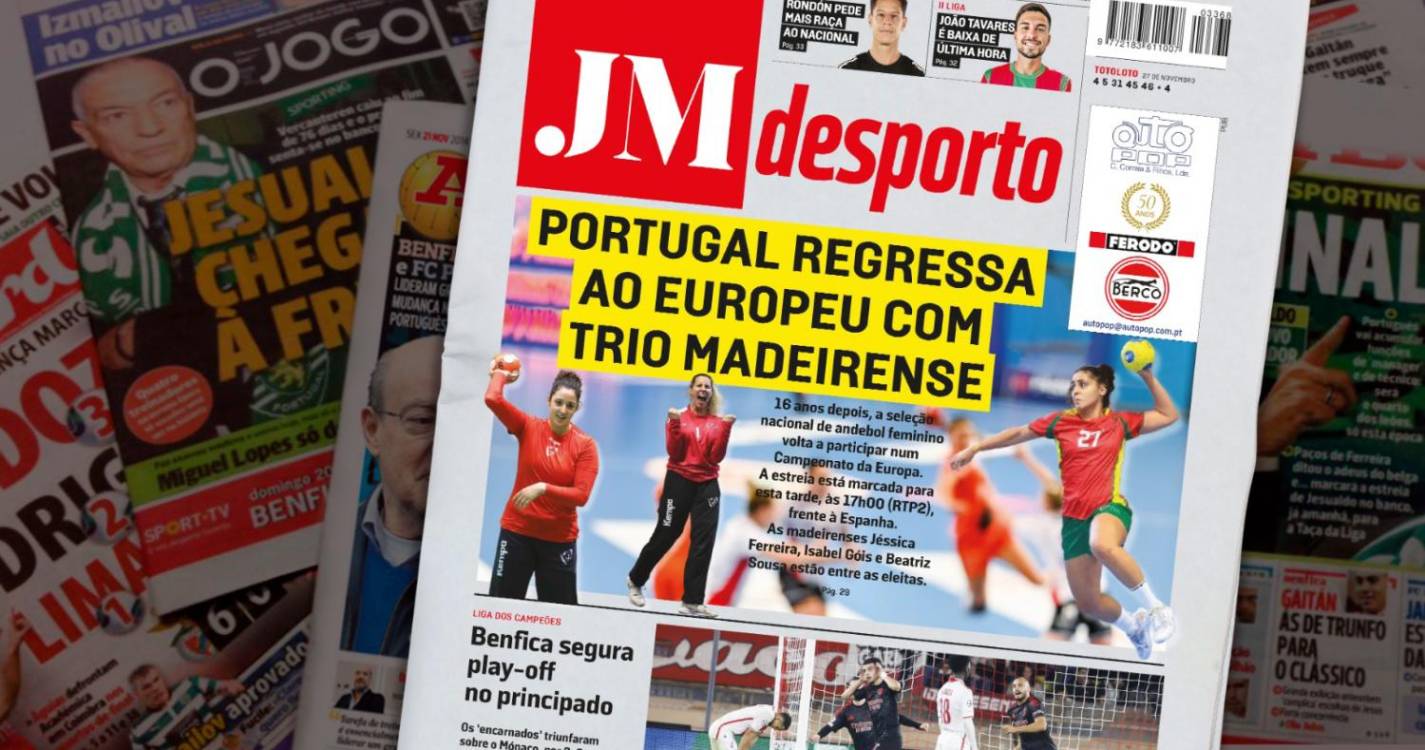 Portugal regressa ao Europeu com trio madeirense