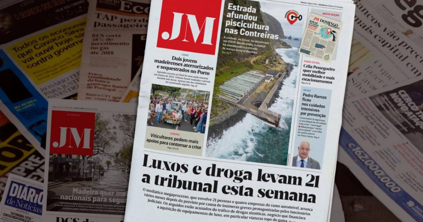 Luxos e droga levam 21 a tribunal esta semana