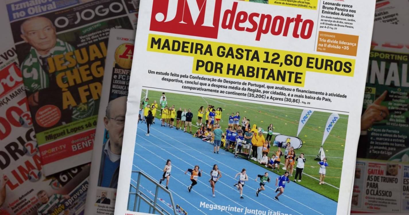 Madeira gasta 12,60 euros por habitante no desporto