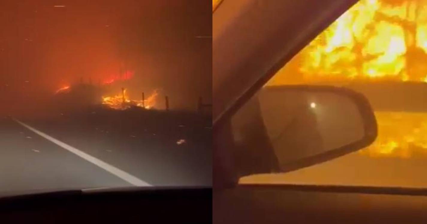 Incêndios: Estradas não cortadas causam pânico nos automobilistas (com vídeo)