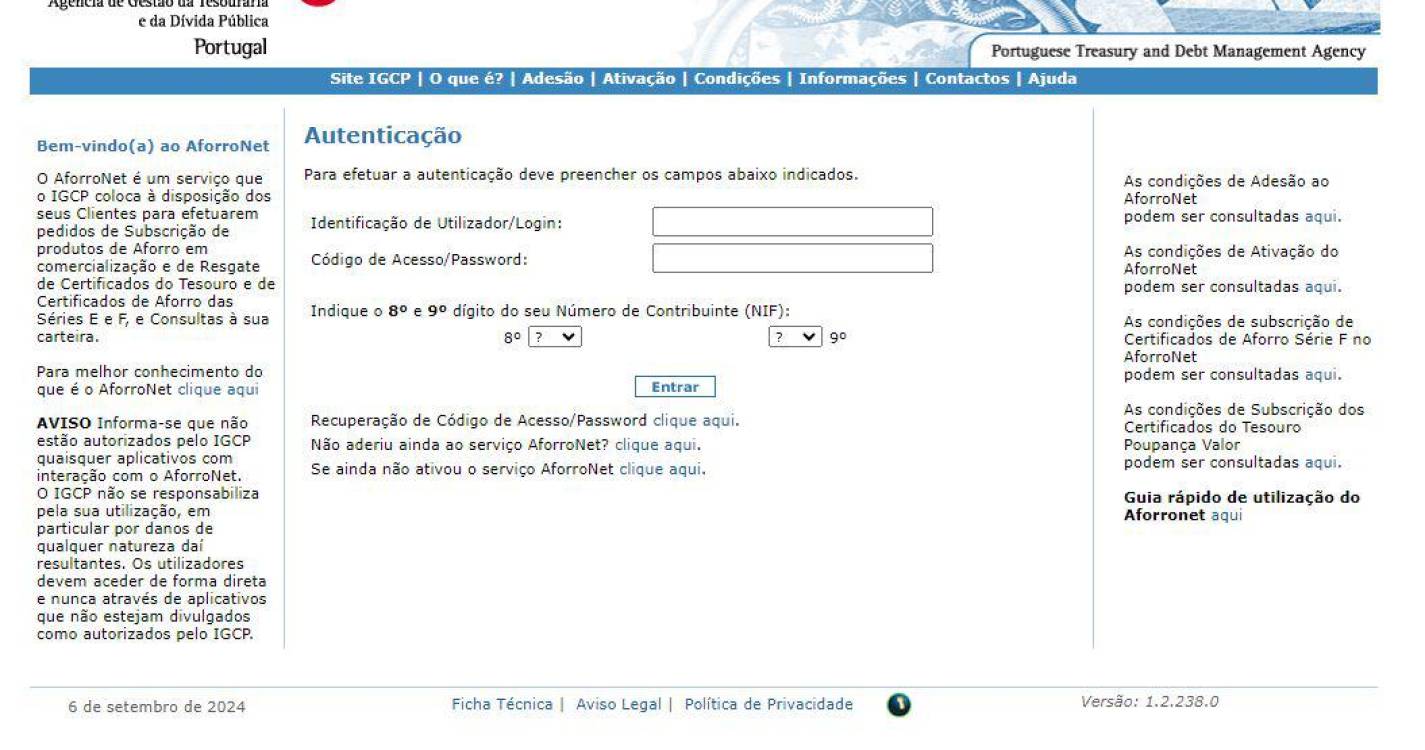 Atenção subscritores de certificados de aforro: Site Aforro Net voltou a funcionar