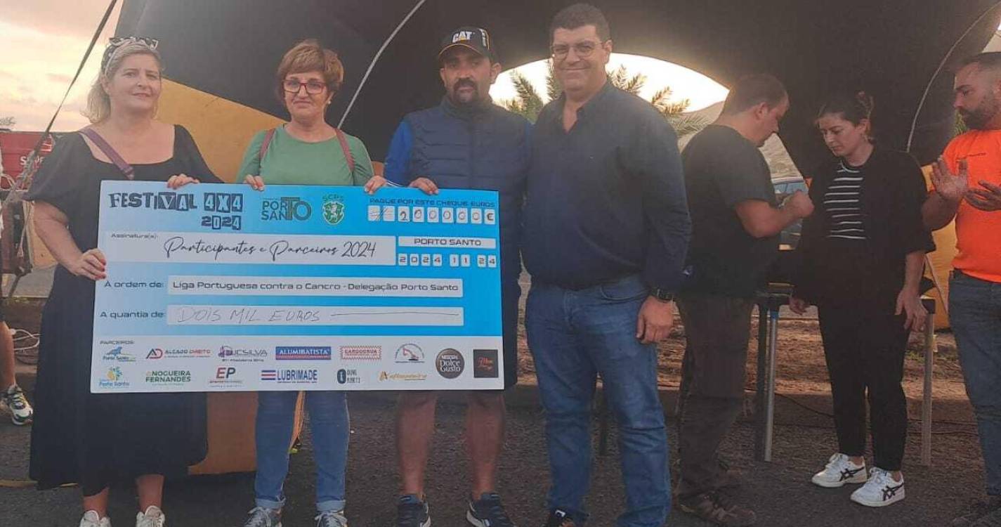 Festival 4x4 dá donativo à Liga Contra o Cancro