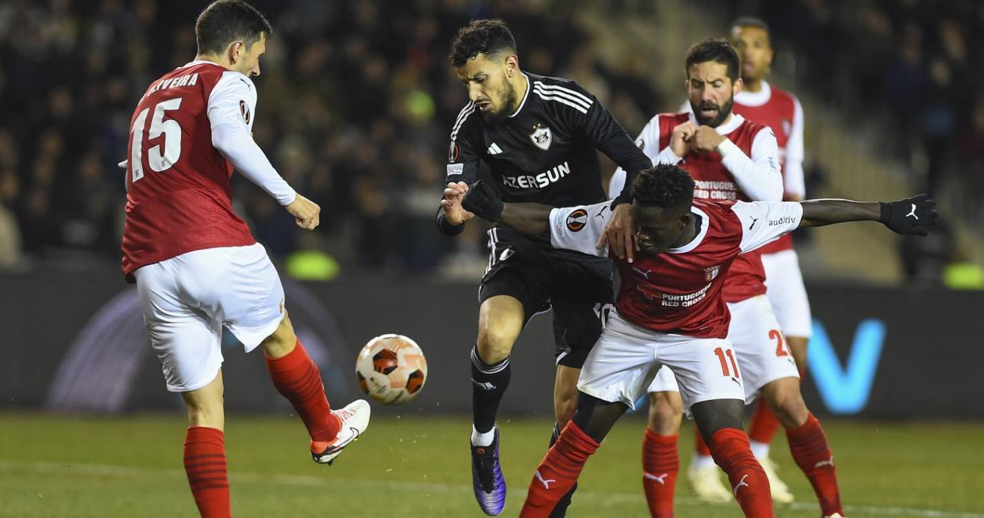 Liga Europa: SC Braga eliminado no prolongamento