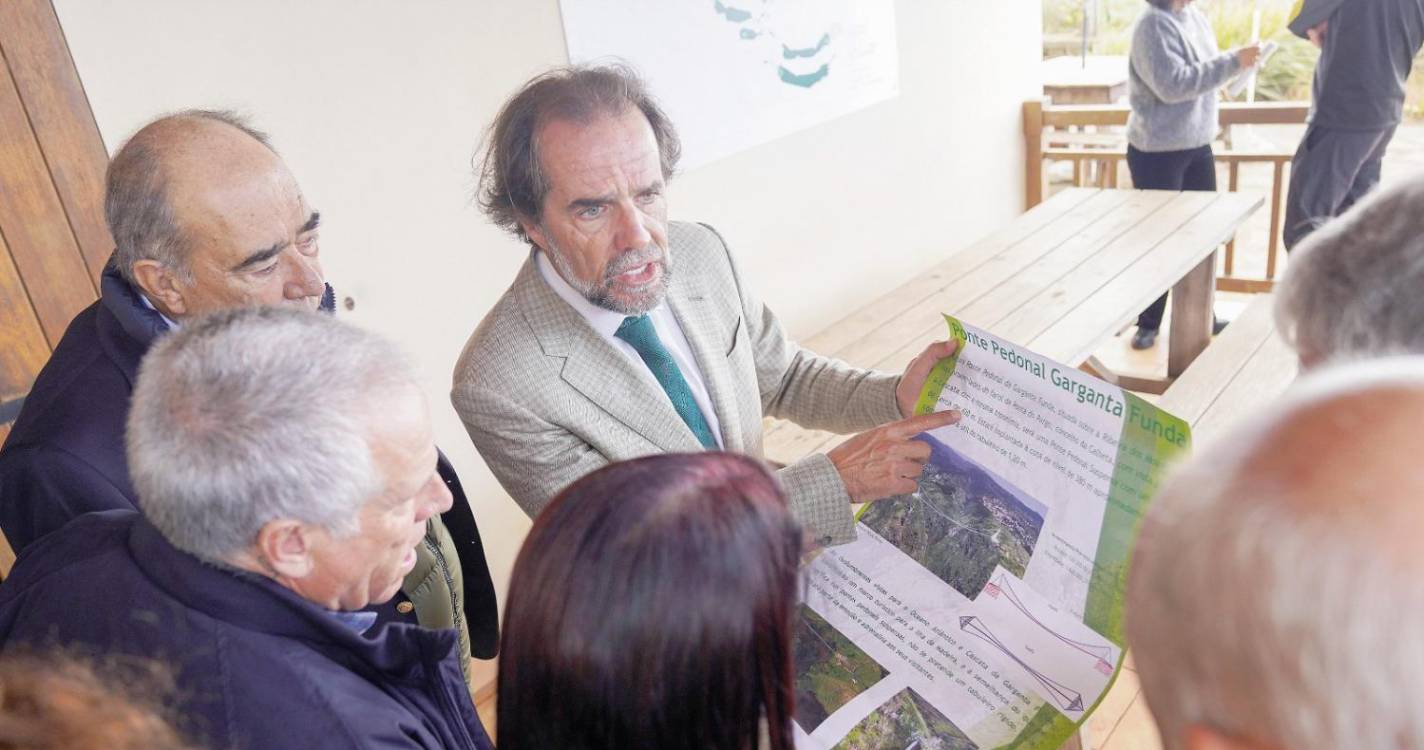 Ponte pedonal suspensa enriquece campo de golfe na Ponta do Pargo