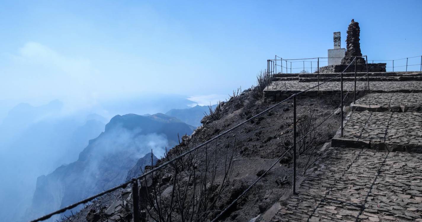 Percurso até Pico Ruivo continua encerrado e decorre limpeza de terrenos