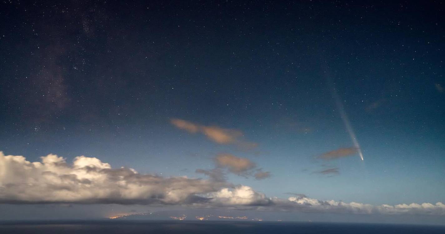 Cometa foi avistado esta noite nos céus da Madeira e do Porto Santo. Veja as imagens