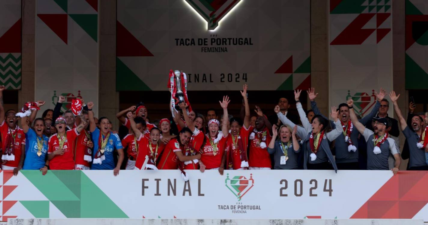 Benfica conquista Taça e faz o pleno no futebol feminino