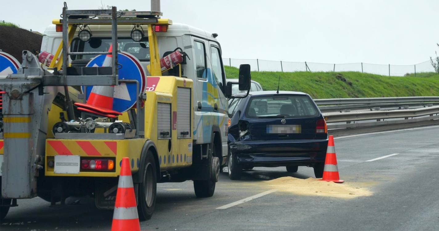 1.765 acidentes de viação em seis meses