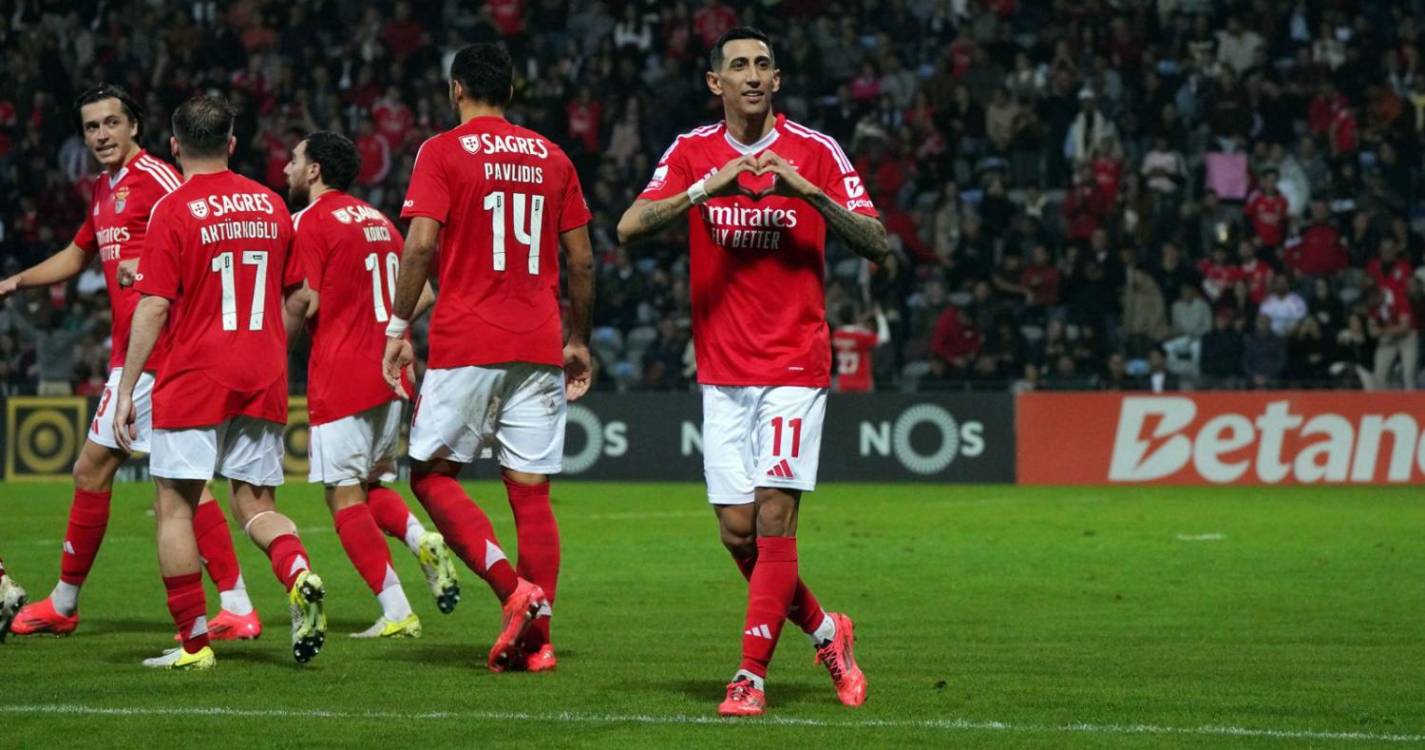 Benfica vence Nacional na Choupana com ‘bis’ de Di María